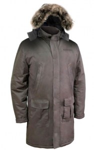 Куртка удлинённая с накладными и внутренними карманами с меховой опушкой на липучках 2